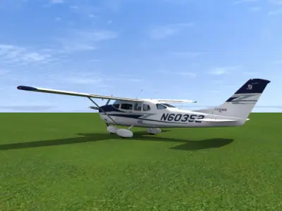 Cessna T-206 Stationair Free 3D model