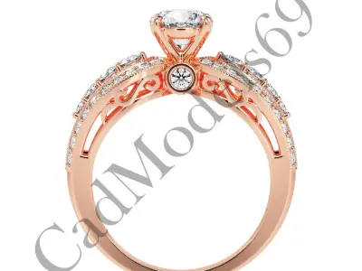 Engagement Ring49 3DM Model with 28 IMAGES and 7 VIDEOS 3D print model