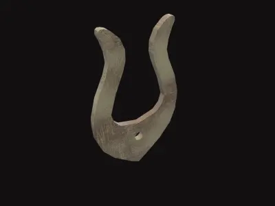 Medieval Spool V03 Low-poly 3D model