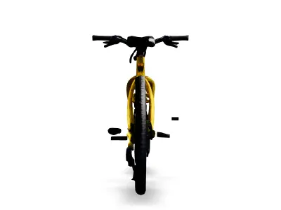 Realistic Yellow Mountain Bike 3D Model Low-poly 3D model