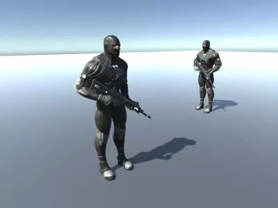 Super Soldier Low-poly 3D model