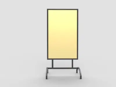 Metallic Street Stand 3D model