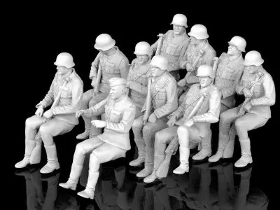 German soldiers 3D print model purchase