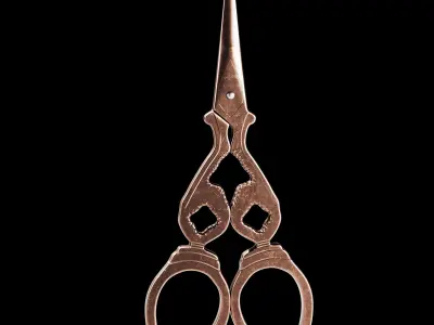 Vintage Scissors  Set of 5 3D model