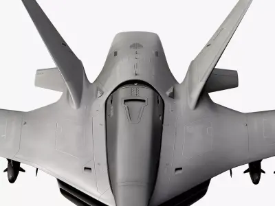 Missile Jet Drone Concept 3D model