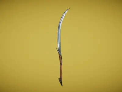 Real World - Elven Swords Low-poly 3D model