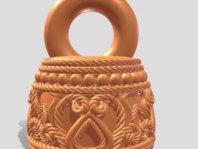 Bail 3D Model STL for Jewelry 3D model