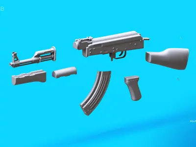 AK-47  Rifle 3D model