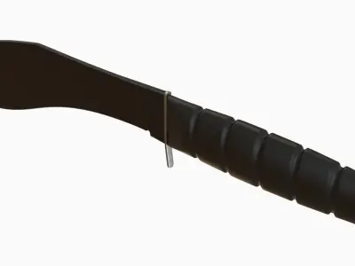 Kukri Machete Ka-Bar High Poly 3D model