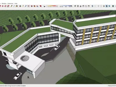 Sketchup Hotel K6 3D model