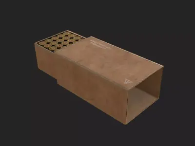 Bullet D Model 002 Low-poly 3D model