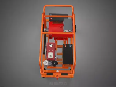 MOBILE BACKUP DIESEL GENSET POWER GENERATOR SET BATTERY SYSTEM 3D model