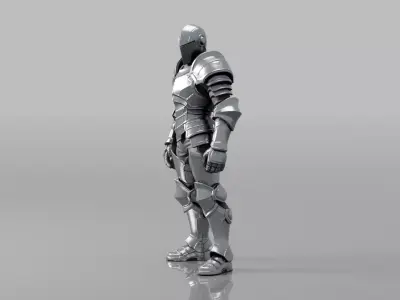 Armored KNIGHT V2 LOW AND HIGH POLY Low-poly 3D model Low-poly 3D model