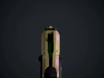 Colt 1911M Gun Low-poly 3D model