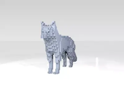 Fox Voxel 3D model