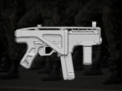 Cyber Punk Accessory Collection for Action Figures 3D print model