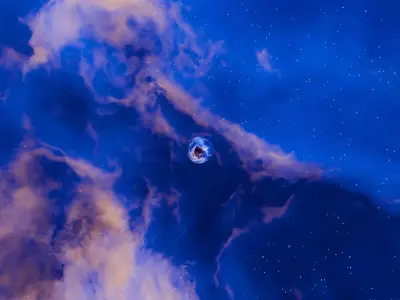 Aetherstorm IX Nebula HDRI 16k Seamless 3D model