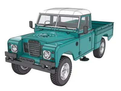 LAND ROVER SERIES 3 HIGH CAPACITY FOR 1 to 10 RC CHASSIS 3D print model