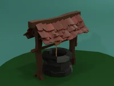 Medieval Well 3D model