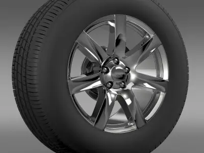 Jeep Wrangler Indian Summer 2014 wheel 3D model