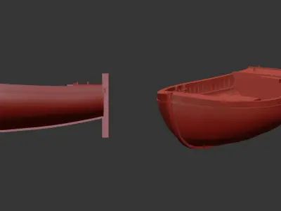 Boat asset game Texture