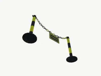Chain Barrier 3D model purchase