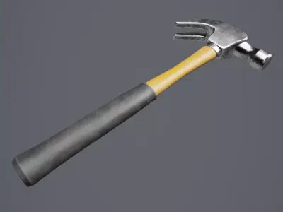 Hammer 01 Low-poly 3D model purchase