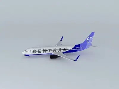 Central Airlines Boeing 737-839B Interior Free 3D model