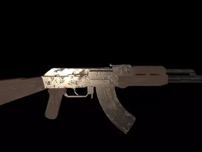Ak - 47 Low-poly 3D model