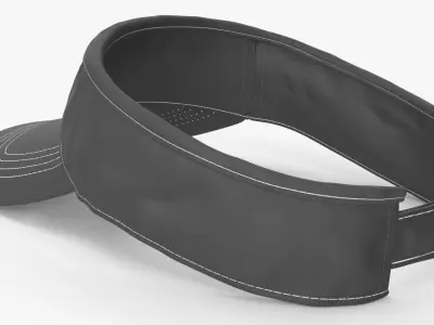 Nike Dri-FIT Sports Visor Dark Gray 3D model