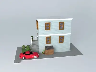 casa vitoriana victorian house Free 3D model