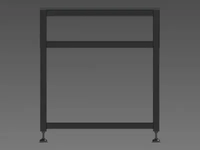 Steel Work Table WL67 3D model