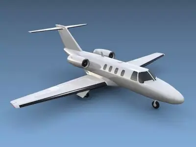 Cessna Citation cj1 private jet 3D model