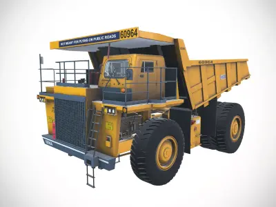 BH100 BEML Mining CONSTRUCTION OPENCAST MINING REAR DUMPERS 3D model