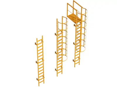 safety ladder 3D model