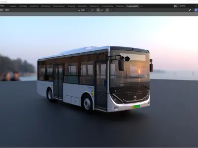 YUTONG E8i bus 3D model