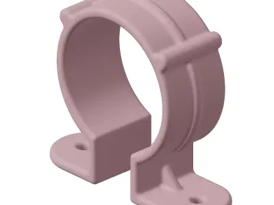 Plastic Premium Pipe Clip 3D model
