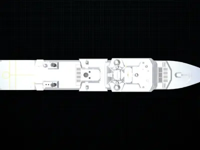 Frigate ship type 26 3D model