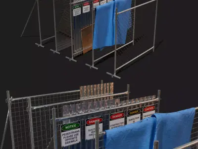 Construction Mobile Portable Office and industry pack 3d models