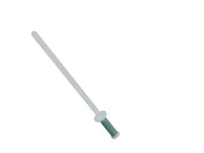 Futuristic Blue Energy Sword Low-poly 3D model