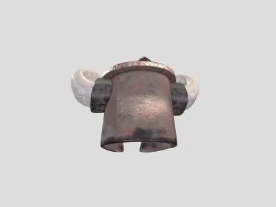 Horned Helmet Low-poly 3D model