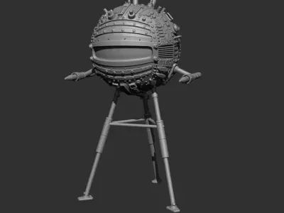 Sci Fi drone c5x seek and obliterate 3D print model