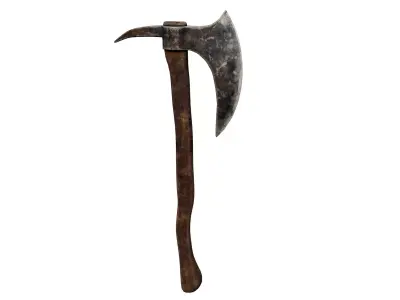 Ax Medieval Low-poly 3D model