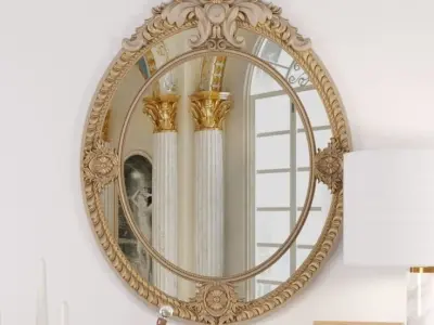 Louis XVI Console in Giltwood 3D model
