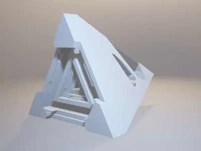 V-X spacecraft Low-poly 3D model