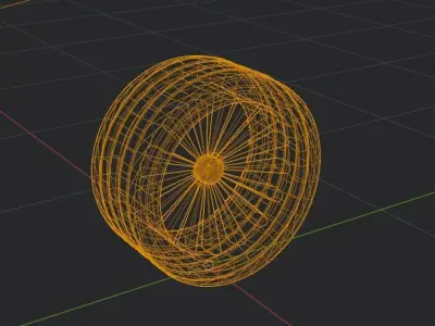 SPORTS TIRE LOW POLY - READY TO PLAY Free low-poly 3D model