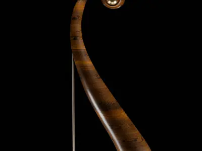 Wooden Bow low poly Low-poly 3D model