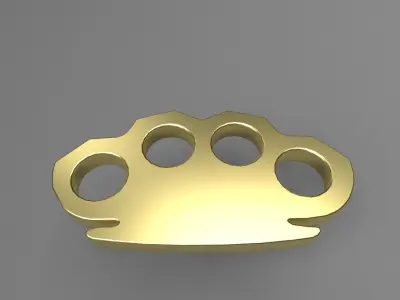 Brass knuckles 3D model