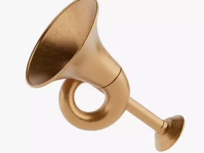 Post or Hunting Horn 3D model