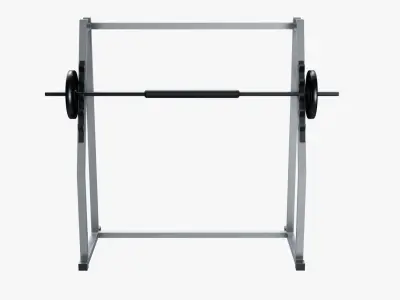 Squat Cage Low-poly 3D model